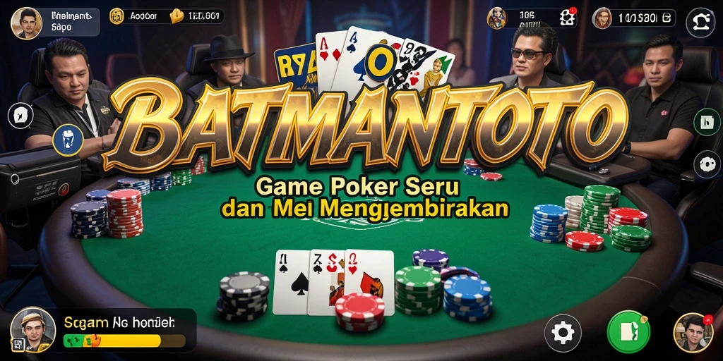 Tampilan screenshot utama BATMANTOTO menunjukkan aksi seru dalam permainan Poker.