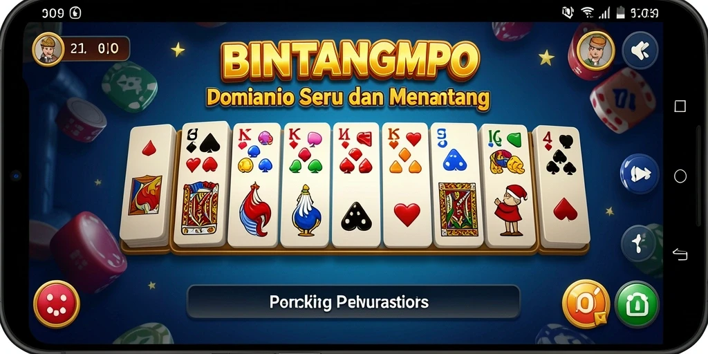 Screenshot gameplay domino menampilkan suasana permainan yang dinamis.