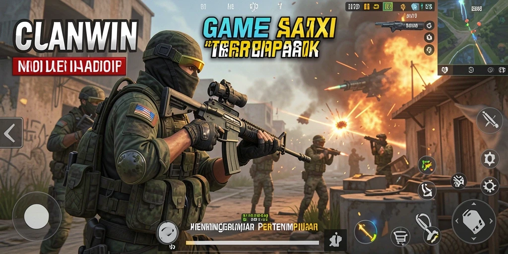 Tampilan gameplay seru dari CUANWIN dalam aksi FPS.