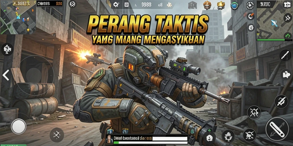 Tampilan gameplay menegangkan dalam <strong>CW8888</strong> saat bertempur di medan pertempuran.