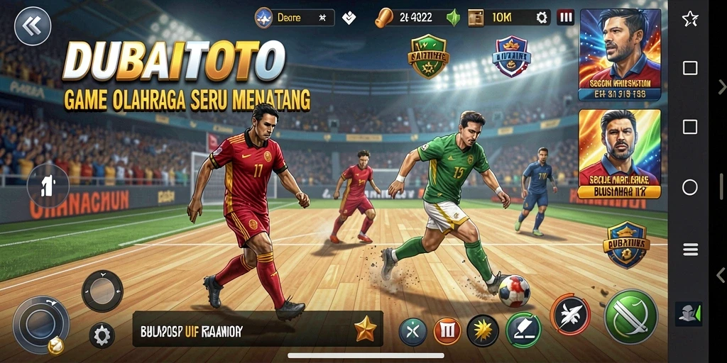 Gameplay menarik dalam DUBAITOTO yang menampilkan aksi olahraga.
