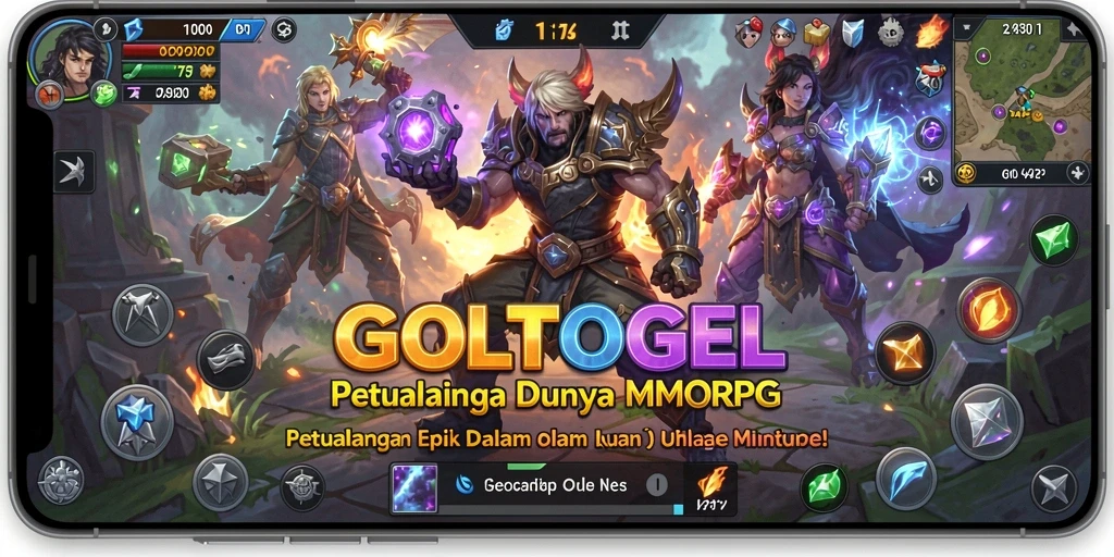 Tampilan gameplay GOLTOGEL yang menakjubkan dan interaktif.