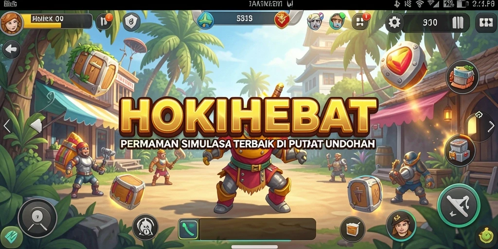 Gameplay HOKIHEBAT yang seru dan interaktif dalam simulasi kehidupan.