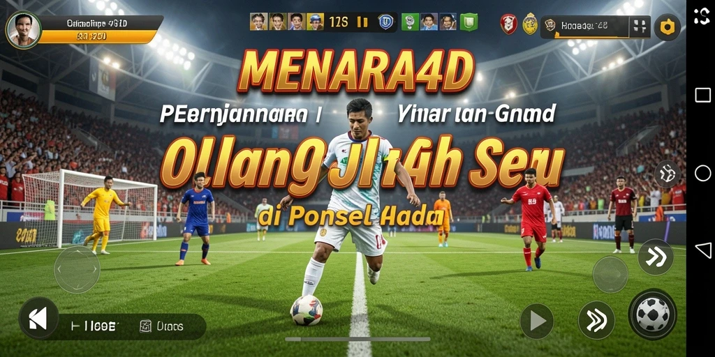 Tampilan gameplay seru MENARA4D dengan aksi olahraga mendebarkan.